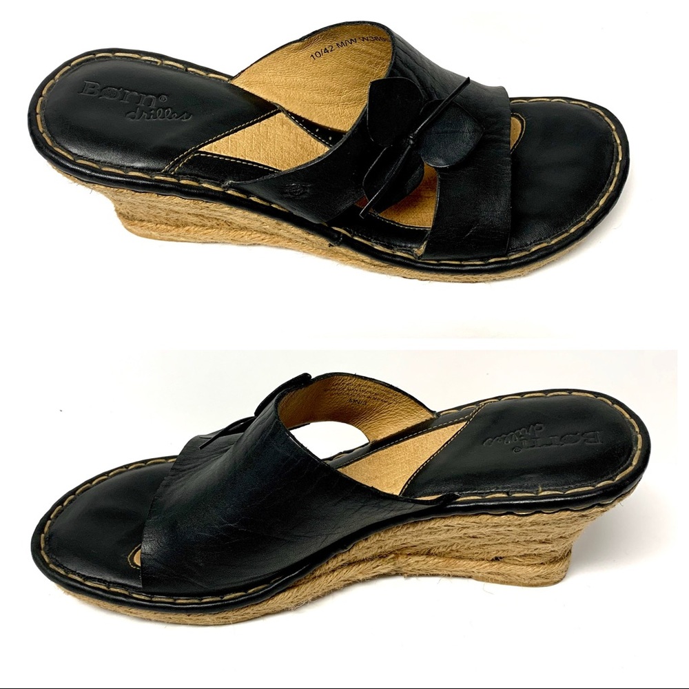 BORN Drilles Leather Wedge Sandal - Picture 5 of 8